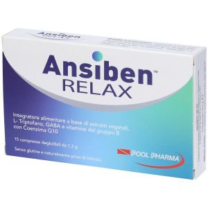 Ansiben Relax Integratore Contro Ansia e Stress 15 Compresse