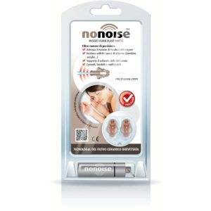 Nonoise Notte Inserto Auricolare Kit Coppia Tappi Auricolari+ Capsula Contenitore + Liquido Detergente