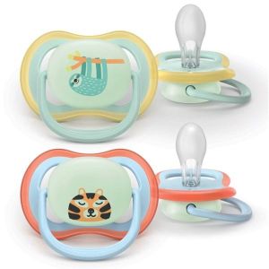 Philips Avent Succhietti Air Notte 0-6m Verde i Koala Azzurro i Tigre 2 Pezzi