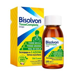 Bisolvon Tosse Complete Sciroppo 100ml Senza Zucchero Senzaglutine Senza Lattosio