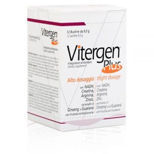 Vitergen Plus 20 Bustine Senza Glutine Naturalmente Privo Dilattosio