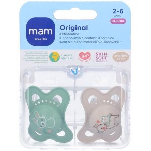 Mam Succhietto Original 2-6 Mesi Silicone 2 Pezzi