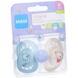 Mam Succhietto Original 6+ Mesi Silicone 2 Pezzi