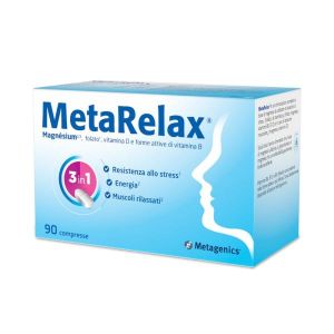 Metarelax Nuova Formula Integratore Contro Stress e Tensione Muscolare 90 Compresse
