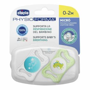 Chicco Succhietto Physio Micro Boy 0-2mesi 2 Pezzi