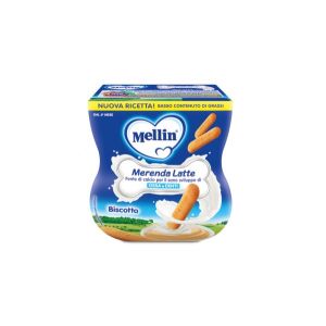 Mellin Merenda Latte Biscotto 2x100g 6mesi+