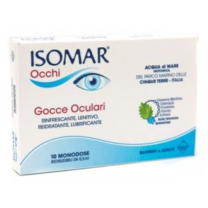Isomar Occhi Eye Drops With Hyaluronic Acid 0.20% 10 Vials