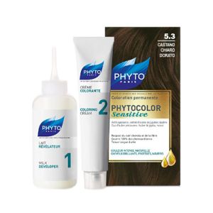 Phyto Color Sensitive 5.3 Castano Chiaro Dorato Tintura Permanente Per Capelli