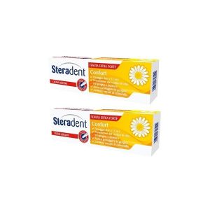 Steradent comfort promo crema adesiva camomilla 40g+40g