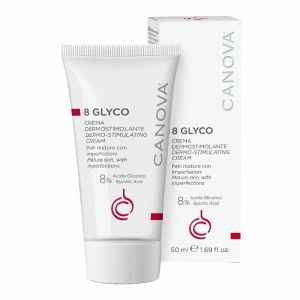 Canova 8 Glyco Crema Dermostimolante A Base di Acido Glicolico 8% 50ml