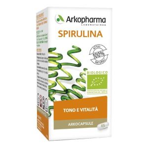 Arkocapsule Spirulina Bio Integratore Tono e Vitalità 45 Capsule