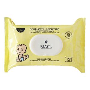 Rilastil Dermastil Pediatric Salviettine Detergenti per Bambini 72 Pezzi