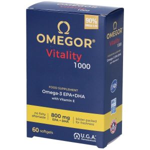 Omegor Vitality 1000 Integratore Omega3 Epa Dha 60 Capsule Molli