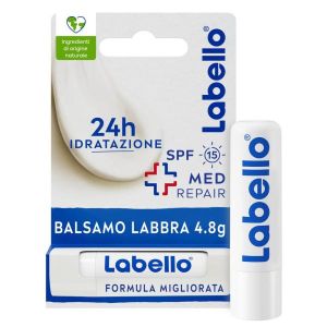 Labello Med Repair 4.8 G, Burrocacao Labbra Idratante e Riparatore i Vitamina e E Spf 15 - Risparmia Il 10% i Il Codice: Nivea10
