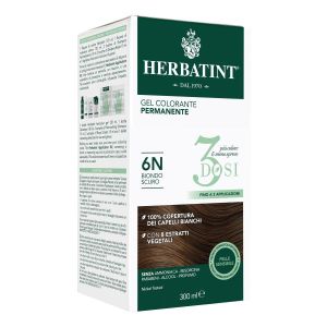 Herbatint Tintura per Capelli Gel Permanente 6n Biondo Scuro 300ml 3 Dosi