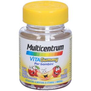 Multicentrum Vitagummy Integratore Vitamine Minerali Bambini 3+ Vitamina D Iodio Ferro 30 Caramelle