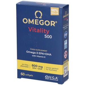Omegor Vitality 500 Integratore Omega3 Epa Dha 60 Perle