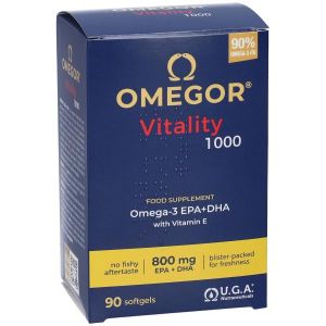 Omegor Vitality 1000 Integratore Omega3 Epa Dha 90 Capsule Molli