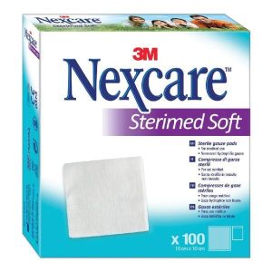Nexcare Sterimed Soft Garza Compressa Tessuto Non Tessuto Sterile Multilingual 10x10m 100 Pezzi
