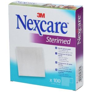 Garza Compressa Sterimed Nexcare In Cotone Idrofilo 20 Fili Multilingual 100 Pezzi