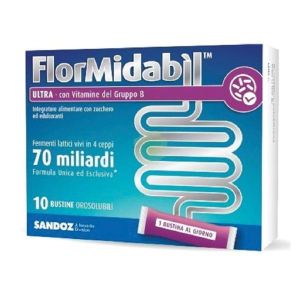 Flormidabil Ultra i Stevia Polvere Integratore Fermenti Lattici Vivi 10 Bustine