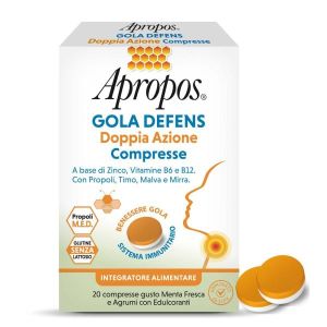Apropos Gola Defens Doppia Azione 20 Compresse