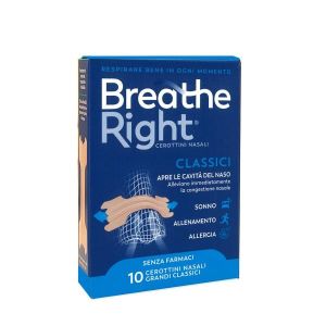 Breathe Right Respirabene 10 Cerottini Nasali Classici