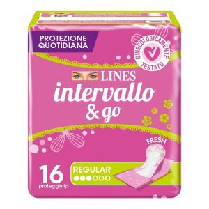 Proteggislip Lines Intervallo Fresh&go Ripiegati 16 Pezzi
