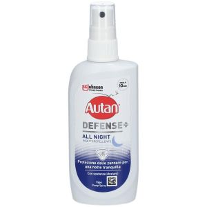 Autan Defense All Night Spray Antizanzare Tafani e Zecche i Sostanze Idratanti 100ml