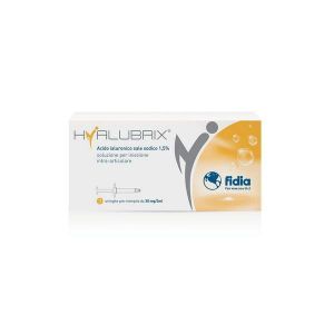 Siringa Intra-articolare Hyalubrix Acido Ialuronico 1,5% 30mg 2ml 3 Pezzi No Eto