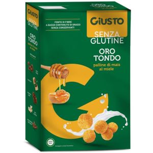 Giusto Senza Glutine Oro Tondo Palline di Mais Al Miele 250g