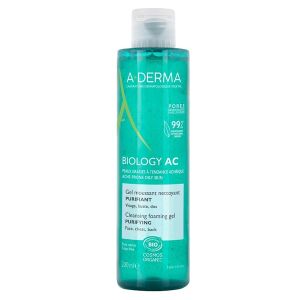 A-derma Biology Gel Detergente Purificante Pelle Grassa 200 ml