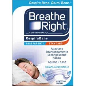 Breathe Right Cerotti Nasali Trasparenti 30 Pezzi