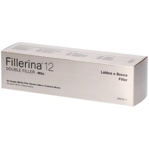 Fillerina 12 Double Filler Mito Labbra e Bocca Gel Base Grado 5 Dispenser Lip Massage Tip 7ml