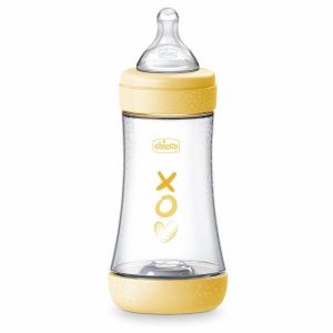 Chicco Biberon Neonato Perfect 5 Biberon Giallo Flusso Medio 240ml 2mesi+