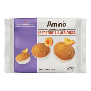 Amino' Le Tortine Albicocca 4 Pezzi da 52,5g