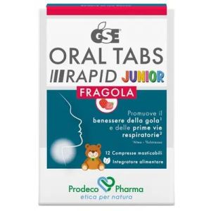 Gse Oral Tabs Act Junior Fragola 20 Compresse Orosolubili i Edulcorante Senza Glutine