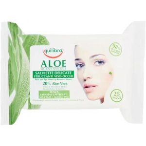 Equilibra Aloe Ialuronica Salviette Struccanti 25 Pezzi