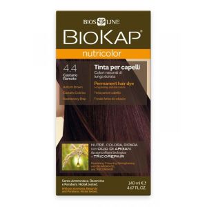 Biokap nutricolor 4,4 new castano ramato tinta tubo + flacone
