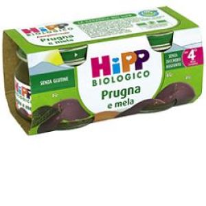 Hipp Bio Homogenized Plum And Apple 2 X 80g
