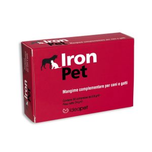 Iron Pet Iron deficiency Dogs Cats 30 Tablets 24 g