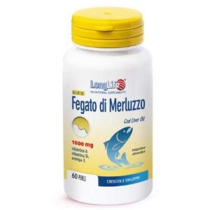 Longlife Olio Di Fegato Di Merluzzo 1000mg Integratore Alimentare 60 Perle