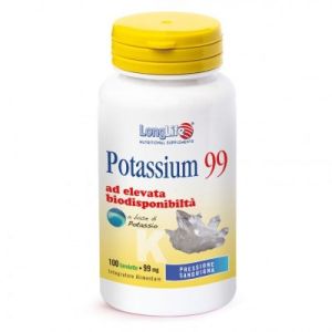 Longlife Potassium 99mg Food Supplement 100 Tablets