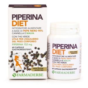 Farmaderbe piperina diet integratore peso corporeo 60 compresse