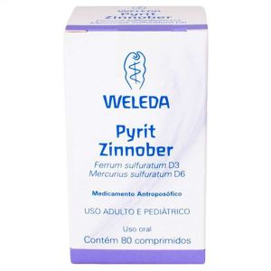 Weleda Pyrit Zinnober Homeopathic Medicine 80 Tablets