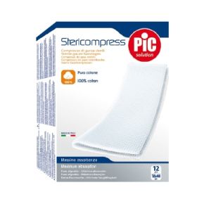 Pic Stericompress Soft Non Woven Fabric 18x40 Cm 12 Gauzes