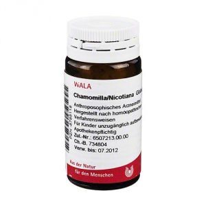 Wala Chamomilla Nicotiana 20gr Single dose globules