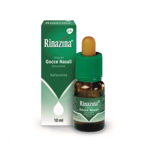 Rinazina Gocce Decongestionante Nafazolina Lavaggio Nasale Adulti Raffreddore Sinusite 10ml