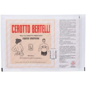 Cerotto Bertelli Grande 24 X 16 Cm 368,6mg Capsico Oleoresina 1 Cerotto