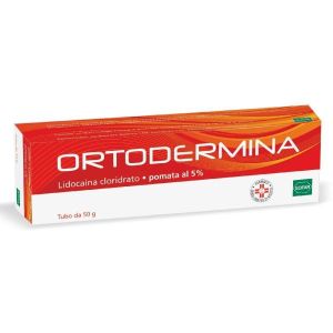 Ortodermina Crema 5% Lidocaina Anestetico 50g